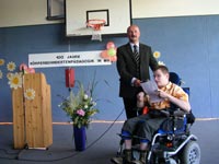 er&ouml;ffnungsveranstaltung in der Turnhalle